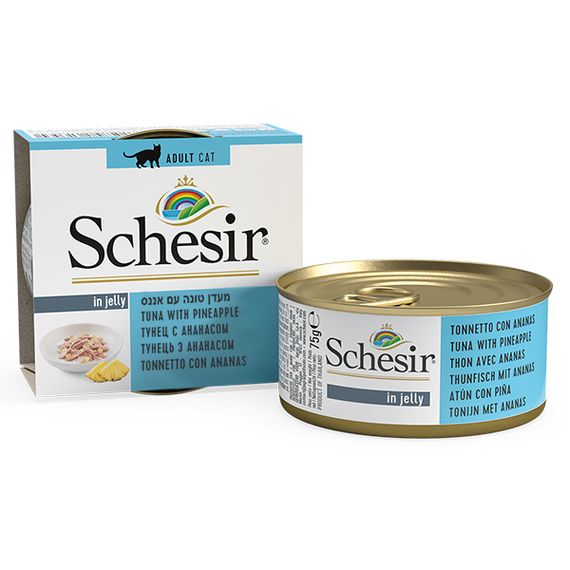 Корм Schesir Tuna Can влажный с тунцом и ананасом 75 гр