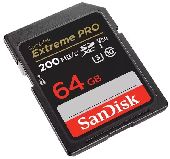 Карта пам'яті SanDisk SD 64GB C10 UHS-I U3 R200/W90MB/s Extreme Pro V30 (SDSDXXU-064G-GN4IN) | Зображення 2