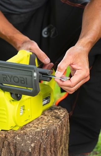 Акумуляторна ланцюгова пилка Ryobi ONE+ RY18CS20A-0 18В без АКБ та ЗП (5133005414) | Зображення 8