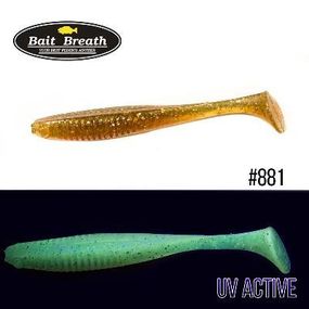 Силіконова приманка, Їстівний силікон Bait Breath E.T.Shad 2,8" (8 шт) (881  UV-Pumpkin magic)