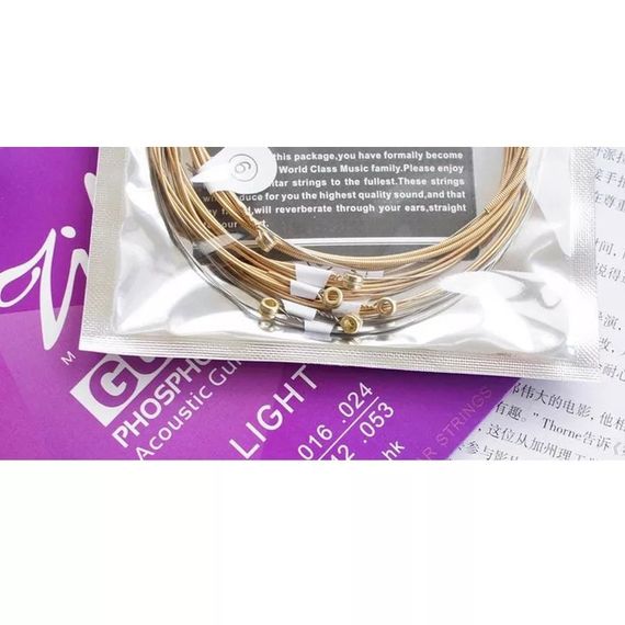 Струны Ziko ФОСФОР-БРОНЗОВЫЕ для акустической классической гитары 012-053 | Зображення 2