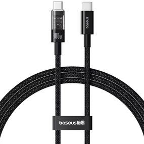 Дата кабель Baseus Gem Fast Charging Type-C to Type-C 100W (2m) (P10373000111-01) Cluster Black