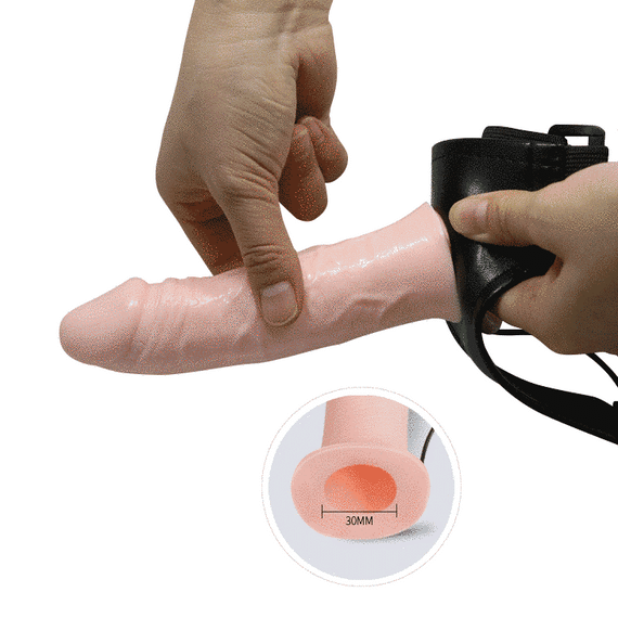 Страпон BAILE Vibrating Hollow Strap-on Multispeed Sex Aura | Зображення 6