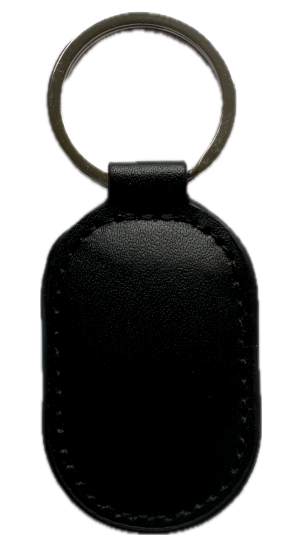 Безконтактний брелок ID Em-Marine 125 КГц (EM-Leather овальний) у шкіряному