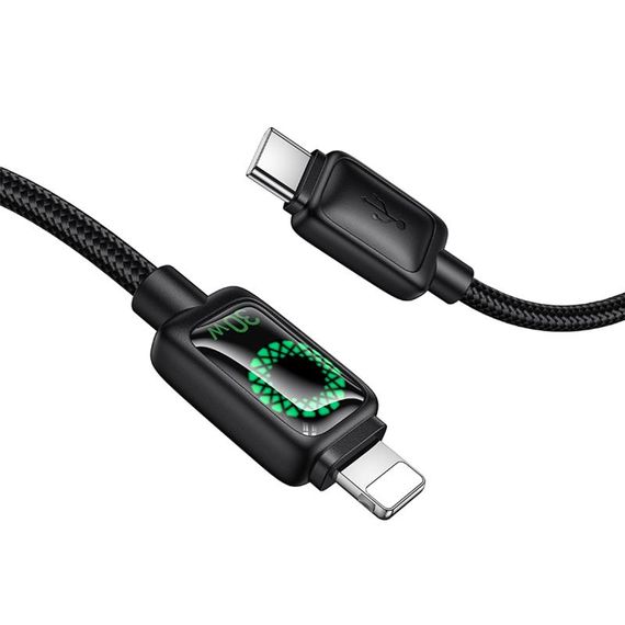 Дата кабель Hoco U146 Mundo Type-C to Lightning 30W (1.2m) Black | Зображення 3