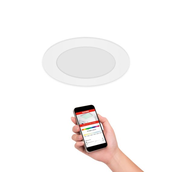 Светодиодный светильник с  WiFi  TELEFUNKEN Smart LED , Ø 12 см, 6 Вт, белый"