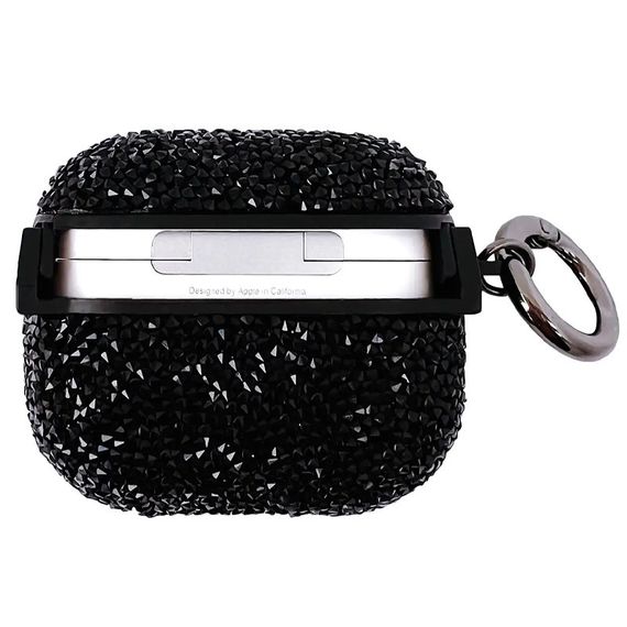 TPU чохол Bling World Rock Diamond для навушників AirPods 3 Чорний | Зображення 2