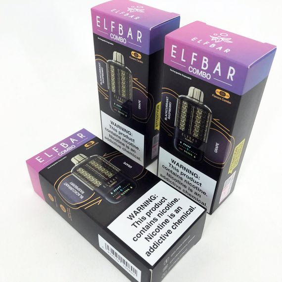 ELF BAR COMBO 25000. Переключение вкусов. Смородина Малина / Виноград (Blackcurrant Raspberry / Grape) | Зображення 2