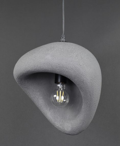 Люстра підвісна на 1 лампочку 27907 Чорний 35-160х30х30 см. | Зображення 1