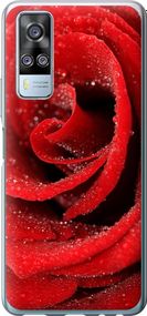 Чехол на Vivo Y51 2020 Красная роза "529u-2241-17620"