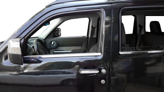 Накладки на ручки (4 шт, нерж) для Jeep Cherokee/Liberty 2007-2013рр | Зображення 1