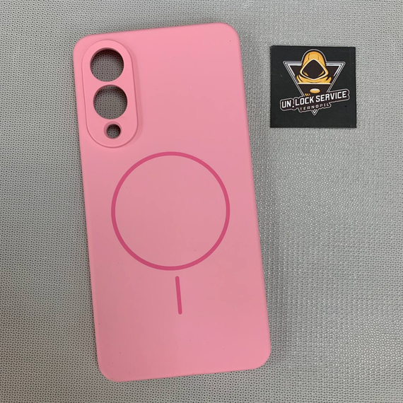 Чохол Samsung Galaxy S25 Edge MagSafe SoftTouch М'який Протиударний Рожевий