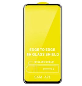 Защитное стекло Full Glue для телефона Samsung Galaxy A71 (SM-A715) - Black