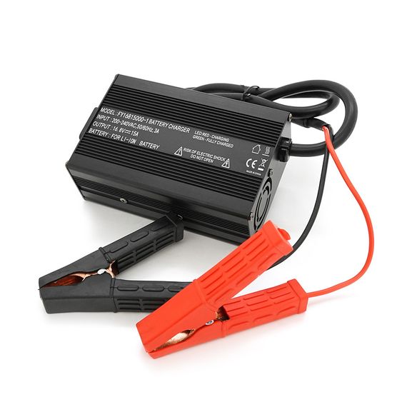 Зарядное устройство аккумуляторов Li-ion 16.8V, 4S, 15A, крокодилы, индикация, 135х90х50mm | Зображення 2