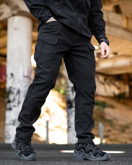 Міські тактичні штани MAXIMUS софтшел black ПП7981 | Зображення 2