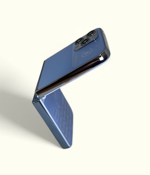 Кнопковий мобільний телефон розкладачка AIEK I15 Max на 4 сім карти Blue | Зображення 1