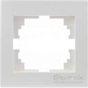 703-3030-146 RAIN Рамка одинарна перлинно-білий перламутр з боковою вставкою (20шт/240шт)