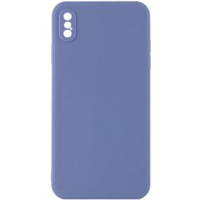 Силіконовий чохол Candy Full Camera для Apple iPhone XS Max (6.5") Блакитний / Mist blue