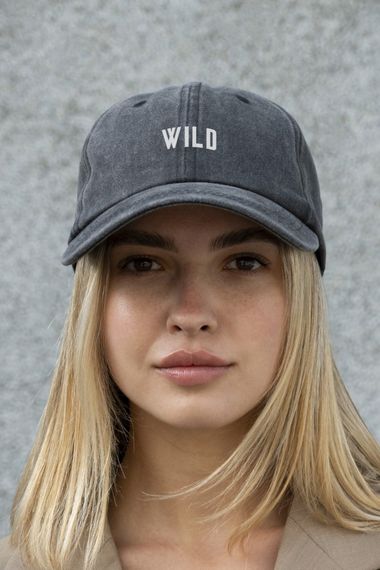 Кепка бейсболка Vintage Without з принтом Wild Black | Зображення 7