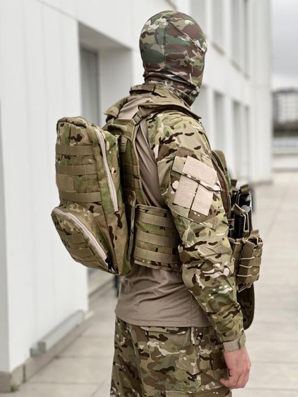 Плитоноска під плити  (27х35 , 25х30 ) високої якості +11 підсумків та рюкзаком мультикам | Зображення 2
