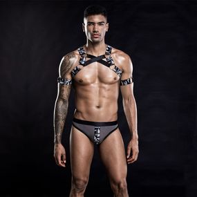 Чоловічий еротичний костюм з портупеєю Дикий Джеймс, S/M