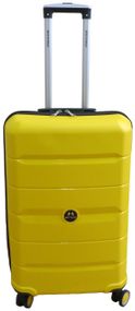 Середня валіза з поліпропілену на колесах 60L My Polo, Туреччина жовта
