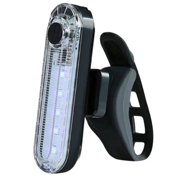 Фонарь велосипедный сигнальный светодиодный аккумуляторный с креплением Volcano 056 Белый