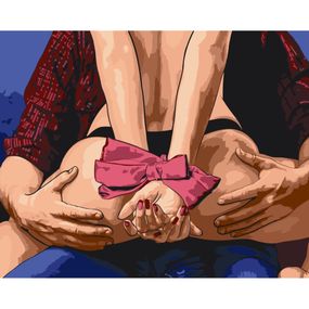 Картина по номерам Для нього Жанр НЮ 18+ Картина за номерами на підрамнику складність 4 зірки 40х50