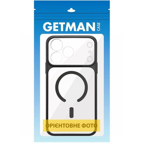 Чохол TPU GETMAN Moon Clear with MagSafe для Apple iPhone 12 Pro (6.1") Black | Зображення 1