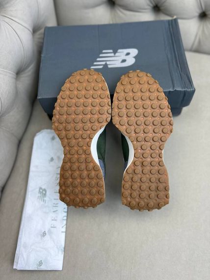 Кросівки чоловічі New Balance зелені замша та текстиль ob427-1 | Зображення 7