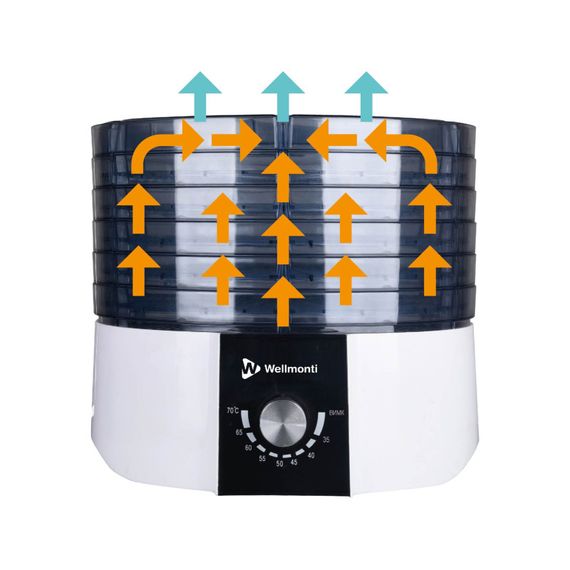 Сушарка для овочів та фруктів Wellmonti MT-1011 520 Вт біла | Зображення 1