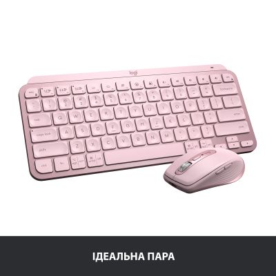 Клавиатура Logitech MX Keys Mini Wireless Illuminated UA Rose (920-010500) (920-010500) | Зображення 9