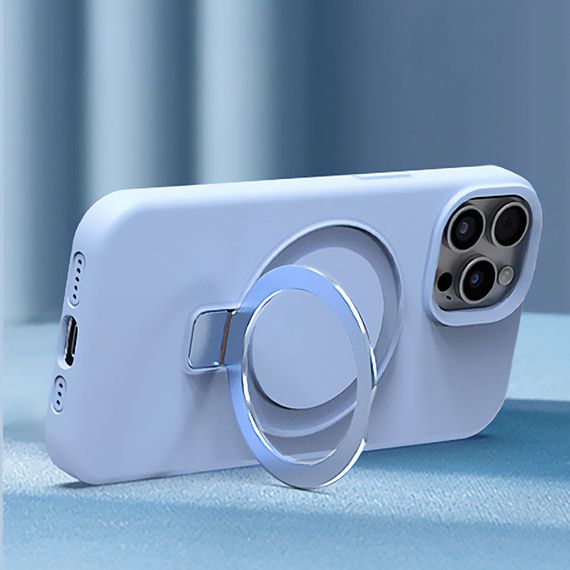 Чохол Silicone Case Full Protective NO LOGO with Ring для Apple iPhone 13 Pro Max (6.7") Blue | Зображення 2