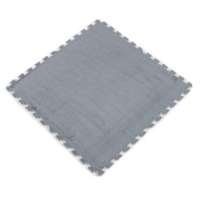 Підлога-пазл плюшевий 60х60х1см Світло-сірий (D) SW-00002081