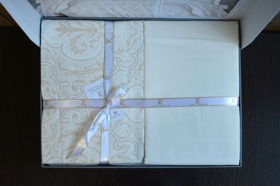 Постельное белье First Choice Cotton Satin 160х220 семейный Delmor Cream | Зображення 3