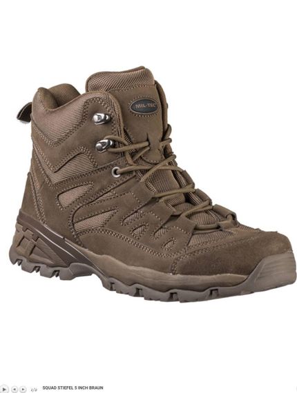Черевики тактичні MIL-TEC Squad Boots 5 Inch Brown | Зображення 2