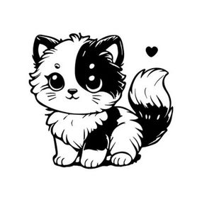 Картина-трафарет для раскрашивания песком "Котенок" Т-а5200 А5