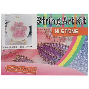 Детский набор для творчества стринг-арт "Лапка" YG0115(28300) деревянная основа