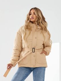 Куртка з поясом, арт. 332, беж