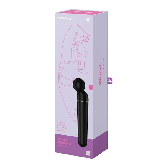 Вібромасажер Satisfyer Planet Wand-er Black/Rosegold потужний смарт масажер для тіла та інтимної стимуляції | Зображення 6