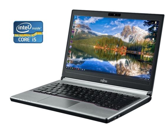 Ноутбук Б-класс Fujitsu LifeBook E734 / 13.3" (1920x1080) TN / Intel Core i5-4210M (2 (4) ядра по 2.6 - 3.2 GHz) / 8 GB DDR3 / 128 GB SSD / Intel HD Graphics 4600 / WebCam / Windows 10 б/у