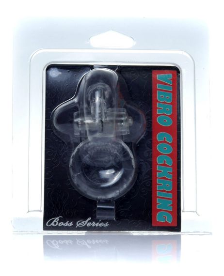 Ерекційне вібро кільце BOSS Rabbit Vibro Cock Ring Clear, BS6700049 sexstyle | Зображення 6