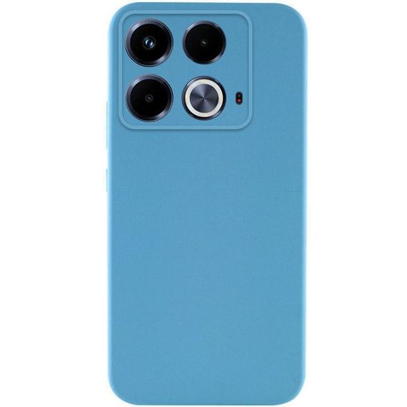 Чохол TPU GETMAN Liquid Silk Full Camera для Infinix Note 40 4G Блакитний / Blue