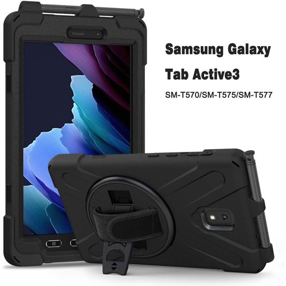 Чохол до планшета BeCover Heavy Duty Case Samsung Galaxy Tab Active 3 SM-T570/SM-T575/SM-T577 8" Black (710047) | Зображення 9