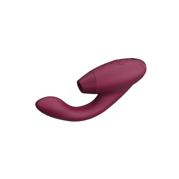Двойной вакуумный клиторальный стимулятор с вибрацией Womanizer Duo 2 - Bordeaux, независимые моторы | Зображення 3
