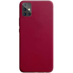 Силіконовий чохол Candy для Samsung Galaxy A51 Чорний Бордовий