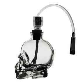 Кальян Трубка Баблер С Водной Фильтрацией "Skull Mini Clear"