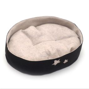 Лежак для кошек и собак Zoo-hunt из фетра Звездочка коричневый №3 40х50х11 см