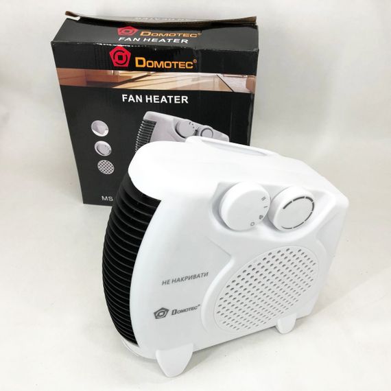 Електричний обігрівач для офісу Domotec, Портативний електричний міні-обігрівач, Вітродуйка для дому HX-61 | Зображення 4