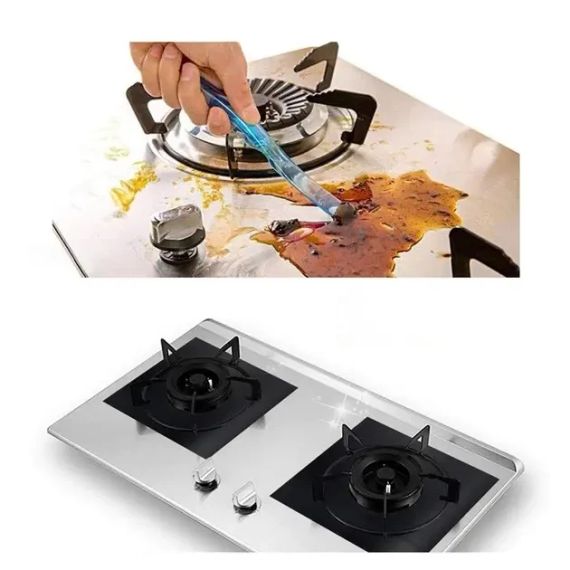 Комплект захисних тефлонових накладок для газової плити з антипригарним покриттям. | Зображення 2